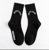 V Lone Socks Socks Men's Middle Tube Socks Cotton Women Long Socks