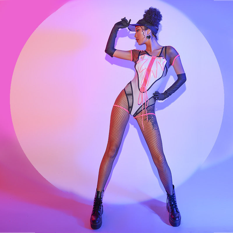 Women Rave Outfits Tops Sexy Nightclub Stage Wear Women