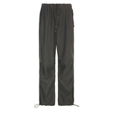 Julia Fox Low Rise Trousers Sexy Slim-Fitting Loose Wide Leg