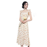 Marilyn Monroe Dress Summer Gentle Floral Strap Dress