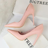 Nude Heels for Wedding High Heels Spring Girl Black Work Shoes