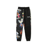 WGM Closing Spring and Autumn Stitching Graffiti Sweatpants Men's Trousers