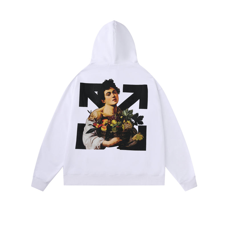 Caravaggio Hoodie Autumn and Winter Oil Painting Printing Men's and Women's Hoodie