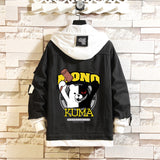 Comic Denim Jacket Men's and Women's Casual Loose Fashion Denim Jacket Autumn Clothing
