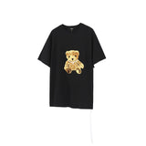 We11 Done T Shirts Pearl Necklace Bear Embroidery Three-Dimensional Men's and Women's Same Style