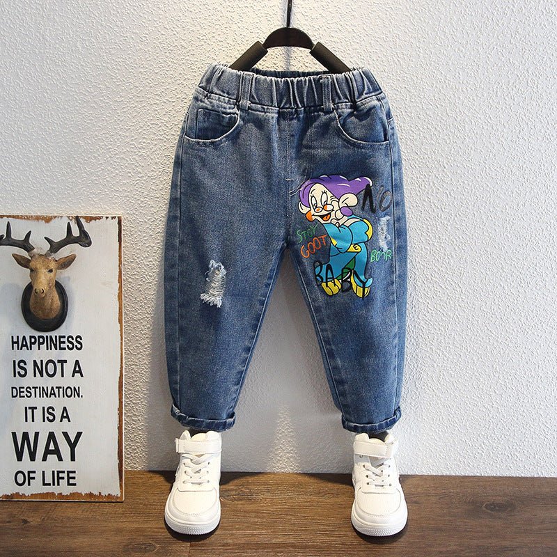 Toddler Boys Pants Boys' Jeans Children's Autumn Models Casual Pants