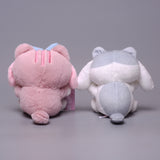 My Melody Plush Japanese Cute Cartoon Transformation Cat Melody Cinnamoroll Babycinnamoroll Plush Toy Doll Pendant Bag Hanging Ornaments Kulomi