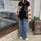 The Bears Varsity Jacket Baseball Uniform Oversize Embroidered Bear Jacket