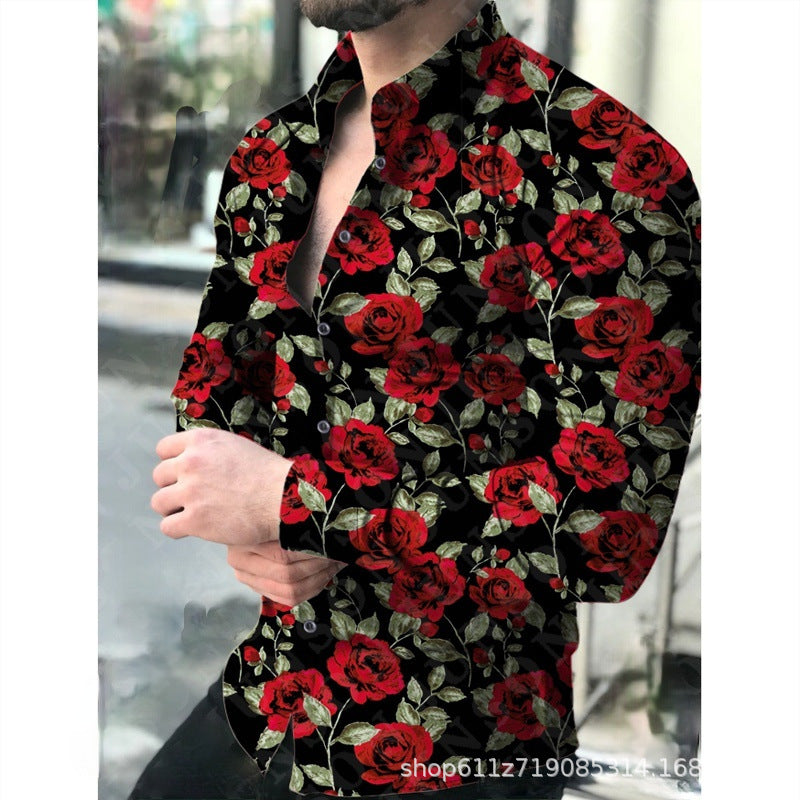 Men Beach T Shirts Summer Men's Casual Long Sleeve