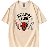 Stranger Things Hellfire Club T Shirt Printed Men'S And Women'S Sports Short Sleeve