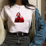 Stranger Things T Shirt Stranger Things3 Pattern Crew Neck Polyester Women's Printed Wear T-shirt