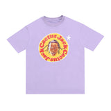Oversized 90S T Shirt Travis Scott Hip-Hop Street T Joint Cartoon Doll Printed Loose round Neck Men's and Women's Short Sleeve T-shirt