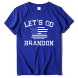 Let's Go Brandon T Shirt Letter Print Short-Sleeve T-shirt for Women