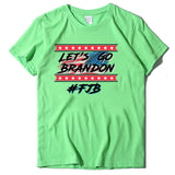 Let's Go Brandon T Shirts Brandon Printed Short-Sleeved T-shirt Women's Bottoming Shirt