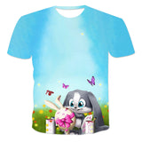 Bugs Bunny Shirt Fashion Short Sleeve Printed Pullover T-Shirt