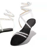 Women Open Toe Sandals Flats Summer Cross Strap Fashion Casual Flat Sandals for Women
