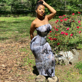 Nina Parker Graffiti Dress Sexy Temperament Skirt
