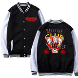 Stranger Things Hellfire Club Coat Hellfire Club Printed Men's and Women's Long Sleeves Baseball Uniform for Men and Women