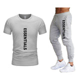 Fog Fear of God T Shirt & Pants 2 Pieces Set Summer Essentials Leisure Suit