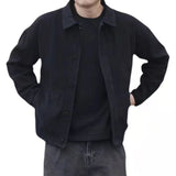 Men Denim Jacket Spring and Autumn Denim Jacket Men Loose Jacket