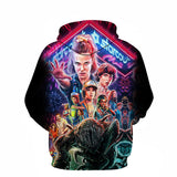 Stranger Things Hoodie 3D Digital Printing Hooded Pullover Anime Baseball Uniform Sweater