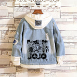 Comic Denim Jacket Anime Denim Jacket Coat