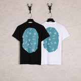 Shark Print T Shirt Cartoon Anime Loose Teen Summer Casual T-Shirt