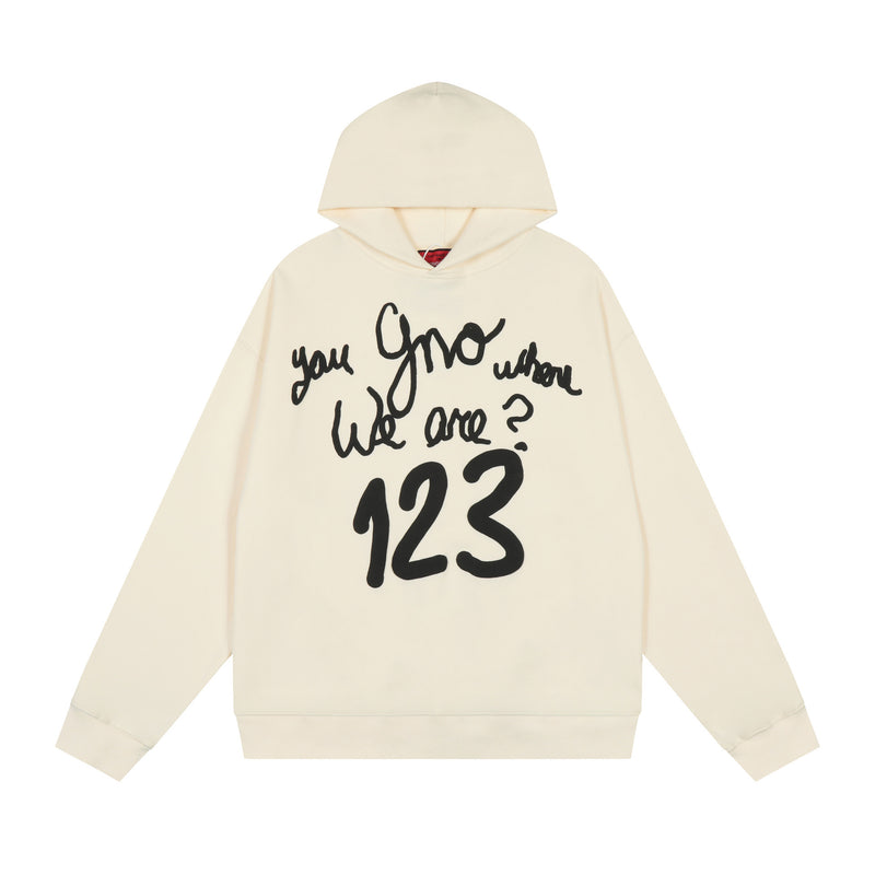 Rrr123 Hoodie Rainbow Snake Vintage Print Foam Hooded Sweater