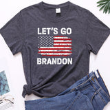 Let's Go Brandon T Shirt Women's Short-Sleeved T-shirt Women's Bottoming Shirt