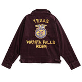 Corduroy Varsity Jacket Amekaji Vintage Overalls Jacket Youth Embroidered Corduroy Jacket
