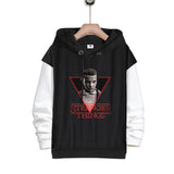 Stranger Things Hellfire Club Coat Stranger Things Fake Two-Piece Hooded Sweater