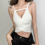 Music Festivals Rave Outfits Girls Tops Summer Women's Fashion Slim-Fit Tank Top