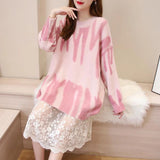 Preppy Aesthetic Sweater Pullover Women's Autumn and Winter Loose Knitwear