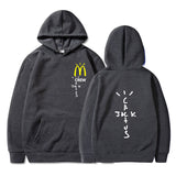 Cactus Jack McDonalds Hoodie Printed Hooded Long Sleeve Pocket Sweatshirt Sports