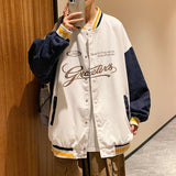 Jock Jacket Couple Corduroy Jacket Autumn Jacket Fall Winter Coat Loose Baseball Uniform Men's Clothing