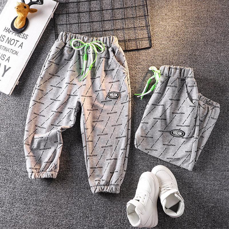 Toddler Boys Pants Boys' Pants Spring and Autumn Sports Casual Pants