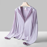 Sun Resistant Clothes UPF50 Ice Silk Mesh Breathable Sun Protection Clothing Outdoor Cycling