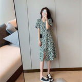 Aesthetic Dress Spring/Summer French Floral Dress Female Dress