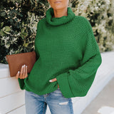 Women Fall Outfits Fall and Winter Outer Wear Turtleneck Long Sleeve Knitted Sweater Women's Loose