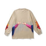 Mens Fall Outfits Autumn Prayer Printed Long Sleeve T-shirt Men and Women
