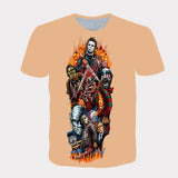 Michael Myers T Shirt Summer Printed Casual round Neck Short Sleeve T-shirt