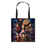Stranger Things Hellfire Club Handbag Eco-friendly Shopping Bag Portable Student Storage Bag Stain Resistant