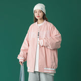 Beige Varsity Jacket Baseball Jacket Women's Retro Spring and Autumn Student Loose Leisure All-Matching Autumn Wear Jacket