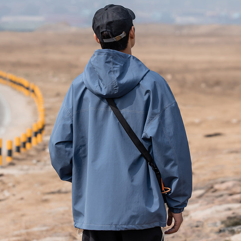 Men Jacket Spring Jacket Men Loose Versatile Coat