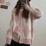 Preppy Aesthetic Sweater Sweater Women's Spring and Autumn Retro Baggy Coat Sweater