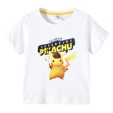 Children Pokemon Pikachu T Shirt Summer Clothing Short Sleeve T-shirt Leisure Sports