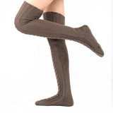 Winter Thick Knit Thigh High Socks Long Stockings Boot Autumn and Winter Knitting over the Knee Stockings