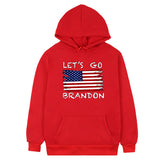 Let'S Go Brandon Hoodie Winter Letter Pattern Hooded Sweater