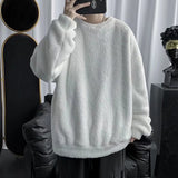 Men Sweatshirts Sweater Men's Loose Long-Sleeved T-shirt Warm Top