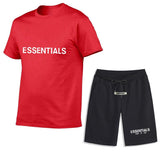 Fear of God Fog T Shirt Essentials Casual Sports Short Sleeve Shorts Set